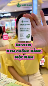Kem chống nắng Linh chi - Atiso SPF 50+PA++++ - Sáng da Ngừa lão hóa - Mộc Nam - 50g