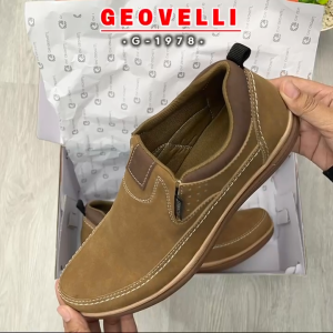Gvl Geovelli Sepatu Casual Pria SlipOn Benzo 1978 Natural Tan Formal Trendy Masa Kini 39-43