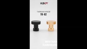 HUBEN TK-82 TARIKAN KNOB ALUMINIUM BLACK GOLD HITAM EMAS LACI MEJA LEMARI KABINET PINTU HANDLE