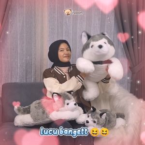 Boneka Anjing Serigala Istana Boneka Ly Little Husky