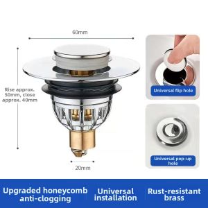 Anti-Clog and Anti-Leak Drain Plug