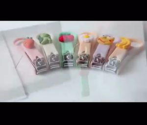 LD-C957 Gunting Kuku Mini Karakter 3D Lucu dengan Gantungan Praktis / Nail Clipper / Jepit Kuku