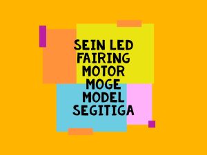 Sepasang Lampu Sen Sein Fairing Body Motor LED Model Segitiga Variasi GSX CBR R15 Ninja RR