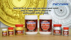 💥NICORA ROYAL GOLD PAINT💥 ( 30G | 90G | 250G | 1KG ) Cat Emas Water Based Royel Metallic Acrylic Gold Color { Wrought Iron Antique Design Art }