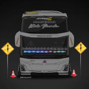 Stiker bus kids panda Jb5