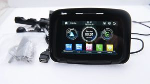 5 Inch Portable Moto GPS Navigation Motorcycle Waterproof Carplay Display Motorcycle Wireless Android Auto IPX7 GPS Screen A-pple Portable Motorcycle Navigator with 5Inch Touch Screen Motorcycle Navigator Carplay Support Android Auto