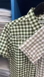 Kemeja Pendek Motif Kotak Kotak Pria Oxford Premium - Kemeja Casual Kotak Kotak Model Slimfit by Lein&Ritz