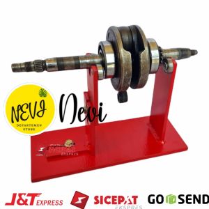 Stand dudukan senter bandul kruk as motor