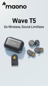 Maono T5 Không Dây Micro dây chuyền Tiếng Ồn Hủy Bỏ Microphone Với Maono Liên Kết Ứng Dụng Cho Điện Thoại Thông Minh Vlogging phát trực tiếp
