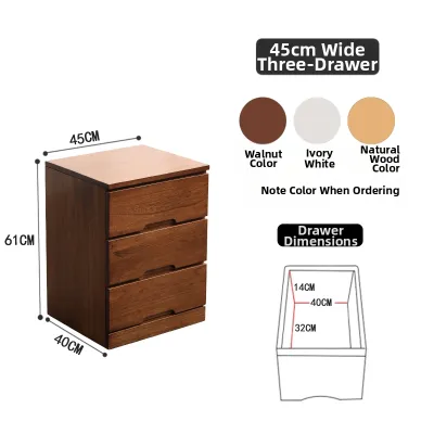 HENGDEMU | Movable Slim Fit New Chinese Style Solid Wood Drawer-type Storage Cabinet