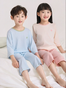 batubatu | Parent-Child Summer Lyrical Cotton Sleepwear Set