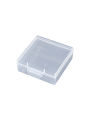 Thickened Square Hard Plastic Box Flip Cover Storage Box Transparent Integrated Packaging Box Small Plastic Container for Parts. 