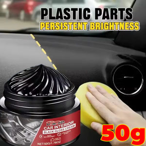 Car Plastic Repair Cream Auto Interior Leather Panel Renovation Wax Coating Agent Back To Black Gloss Car Wax Polish Kit