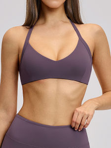 QYUED | Fuzzy U-Shape Sports Bra