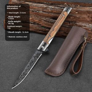 plys | Damascus Steel Portable Sharp Fruit Knife