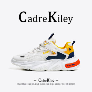 Running Shoes Mens Breathable Jogging Sports Sneakers Dad Style Soft Bottom FashionableFlax ThreadLaced round Toe Rubber Shoe