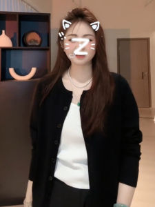 plus Size Knitted Open Cardigan Long Sleeve Womens Top Conceal Flattering Trendy Single Piece Spring Autumn Design Sense