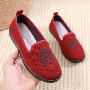 Breathable Comfortable Soft Bottom Slip-On Casual Shoes for Women Beijing Old Style Fabric Shoes Versatile Mom Shoes Easy to Wear