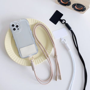 New adjustable phone lanyard iphone 15 crossbody rope shoulder strap rope color safety card anti-drop rope