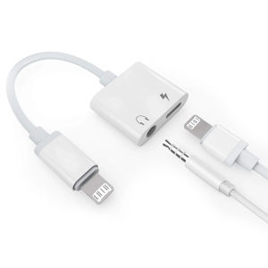 For Lightning to 3.5mm Jack Earphone Adapter Aux Audio Splitter Cable with Charging for iPhone 14 13 12 11 8 7 Pro Max XS XR