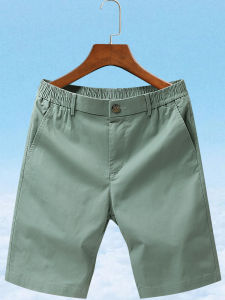 High-End Elastic Mens Five-Quarter Shorts Summer Casual Thin Cotton Straight Leg Loose Fit Home Wear Youth Fashion Trendy Colors