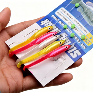 Mrlurion 20bags artificial Eel Sabiki Rigs String Hooks Lure BaitSquid Mackerel Beltfish Scad Saltwater Fishing lure hooks