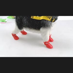 Sepatu Boots Anjing Kucing Anabul Set 4pcs SGG01 Anti Air Sepatu Karet / Dog Rubber Shoes Boots