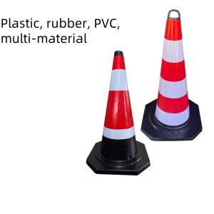 Safety Cones Rubber road cone reflective cone cone no parking cone roadblock ice cream cone isolation cone no parking warning