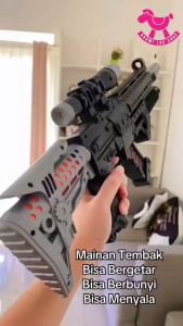 Racing hegemony gun mainan anak senjata militer mainan pistol mainan tembakan anak blaster mainan perang perangan