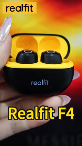 Tai Nghe Bluetooth Realfit F4 Nâng cấp Hoàn Toàn MớiChống ồn ANC-40dB APP Riêng 66 Âm Trắng giúp ngủ giấc ngonBT6.0 HiFi