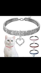 1ชิ้นหรูหราปลอกคอสัตว์เลี้ยงแมวและปลอกคอสุนัขเงาเสน่ห์จี้ปรับคริสตัลคอสร้อยคอสำหรับสัตว์เลี้ยงขนาดเล็กแมวสุนัขลูกสุนัข เทียม Pearl Rhinestone จี้สร้อยคอมุก ปลอกคอสุนัข ปลอกคอสัตว์เลี้ยงสำหรับสุนัขและแมว