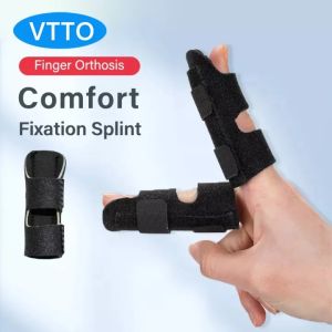 VTTO 2PCS Adjustable Finger Brace Fingers Orthosis Joints Sprain Finger Fracture Fixed Appliance Stabilizer Guard Support Splint