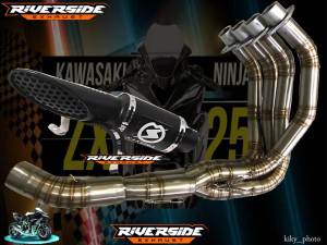 knalpot racing sakura racing full system kawasaki zx25r zx10r zx6r header / leher bisa kolong dan samping