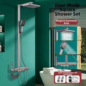 CHUANGXINZHE | Hot & Cold Square Tube Shower Set