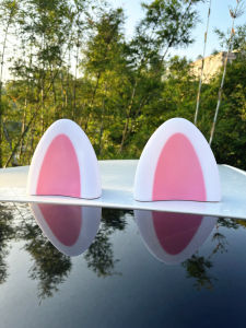 Car Roof Decorative Sticker Luminous Doll Decoration Trending Unique Cute Cartoon Car outside Cat Ears Decorative Lights