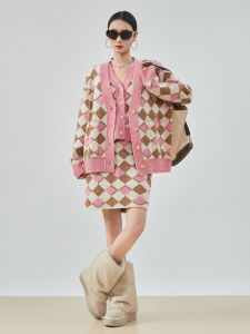 XIAODADEHUA | Miu Style College Knit Set