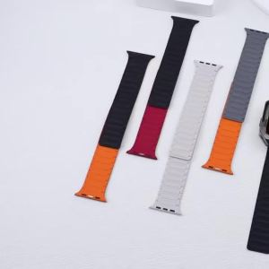 Magnetic Sports Band for Apple Watch Ultra 2 49mm 45mm 44 42mm 38 40 41mm Silicone Strap for iWatch series 9 8 7 6 5 4 ultra