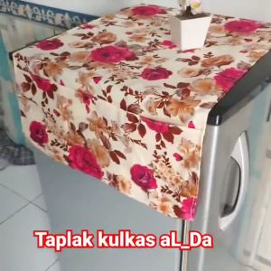 Promo murah taplak kulkas bahan katun