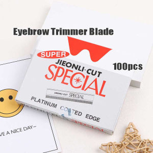 100Pcs Stainless Steel Eyebrow Trimmer Blades Facial Shaving Blades For Makeup Tool