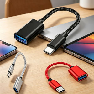 USB-C to USB OTG Adapter - Type-C Male to USB Female for MacBook Pro/Air iPhone 16/15 Series