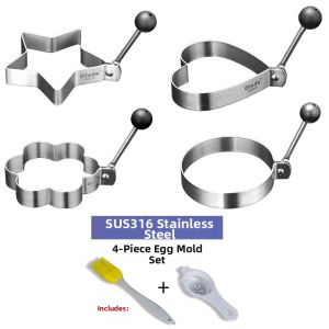 Olodo | Non-Stick Thickened Heart-Shaped Egg Mold