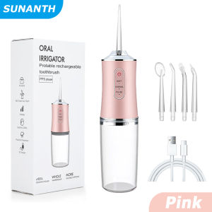 XMSJ | Oral Irrigator Portable Mouth Washing Machine Dental Water Flosser USB Rechargeable Water Jet Floss Tooth Pick 200ml 3 Modes