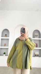 New Series Giara Shirt Atasan Kemeja Oversize Wanita Casual Daily Matt Linen Premium OOTD Fashion Remaja Basic Terlaris