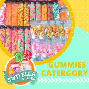 Gummy  candy assorted 100g. 5pcs