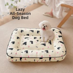 Durable Dog Bed Summer Dog Mat Rabbit Shape Pet Pad Suitable for All Seasons Small Dogs Spring Autumn Dog Sleeping Mat