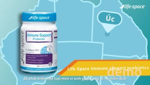 Men vi sinh tăng cường hệ miễn dịch cho người lớn 60 viên Life Space Adult Immune Support Probiotic Prebiotic