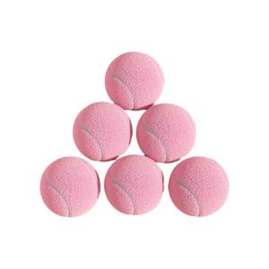 INRT | High Elasticity Durable Tennis Balls for Girls with Pink Strings for Beginners Training and Competition