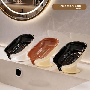 Drainage Soap Dish No Drilling Luxury Suction Cup Bathroom Soap Holder