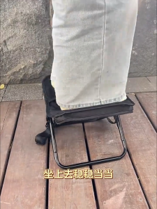 Ultra-lightweight portable folding chair/fishing stool—lightweight design suitable outdoor camping