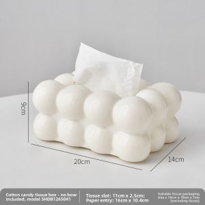 Creative Cream Style Tissue Box Spring Living Room High End Luxury Home Dining Table Tea Table Desktop Tissue Box